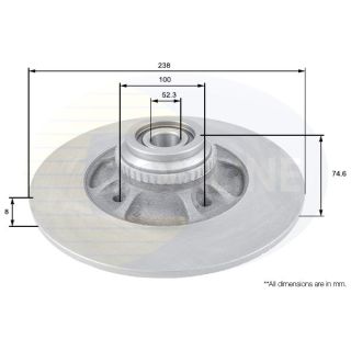 Stabdžių diskas COMLINE ADC1562