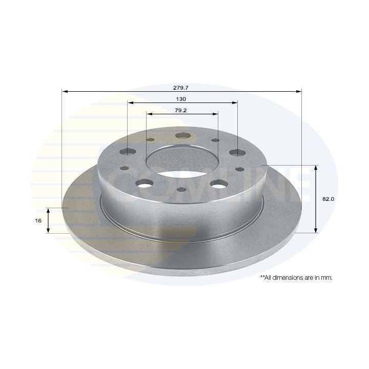 Stabdžių diskas COMLINE ADC1564