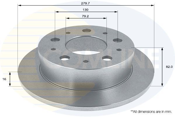 Stabdžių diskas COMLINE ADC1564