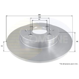Stabdžių diskas COMLINE ADC1569