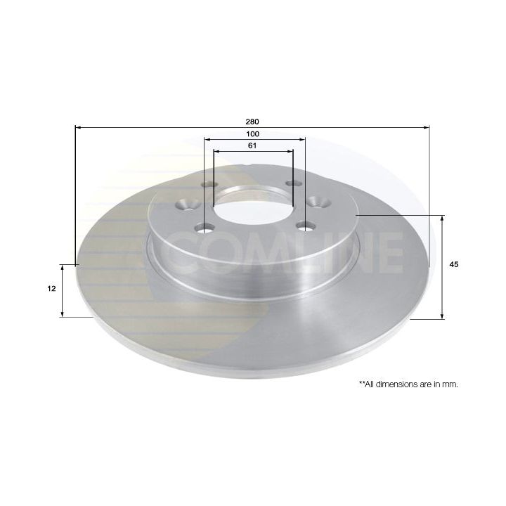 Stabdžių diskas COMLINE ADC1569