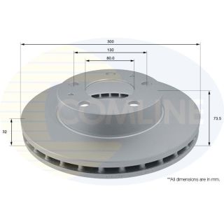 Stabdžių diskas COMLINE ADC1572V