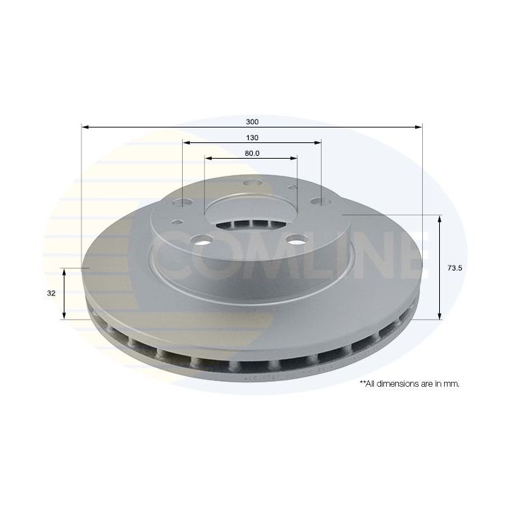 Stabdžių diskas COMLINE ADC1572V