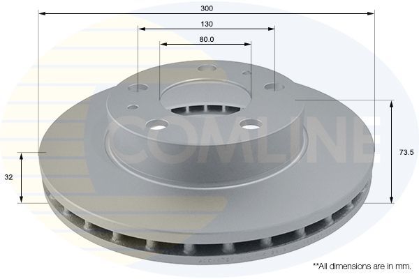 Stabdžių diskas COMLINE ADC1572V