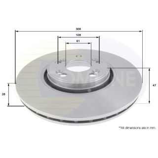 Stabdžių diskas COMLINE ADC1576V