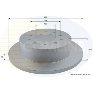 Stabdžių diskas COMLINE ADC1577