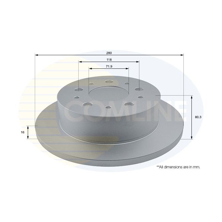 Stabdžių diskas COMLINE ADC1577