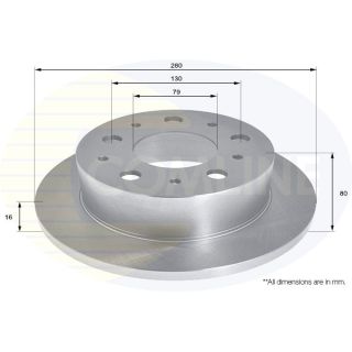 Stabdžių diskas COMLINE ADC1578