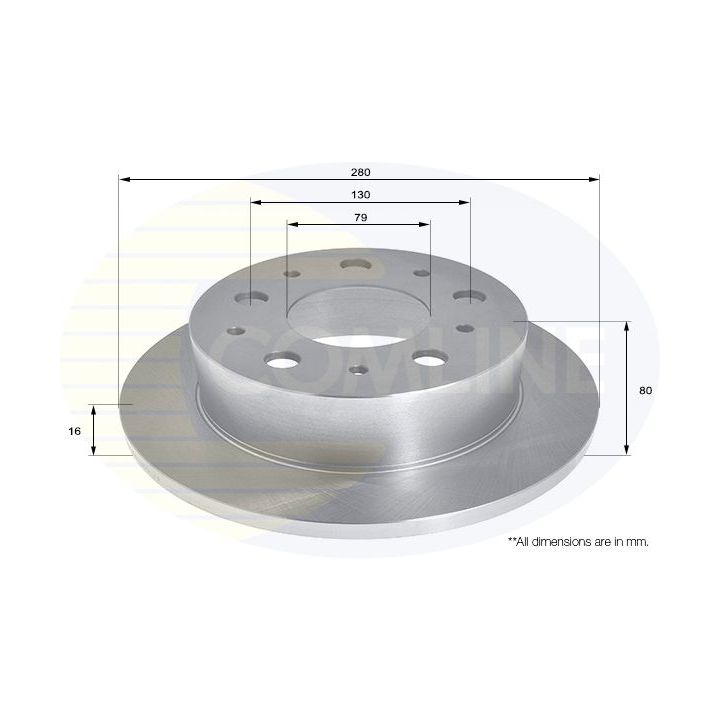 Stabdžių diskas COMLINE ADC1578