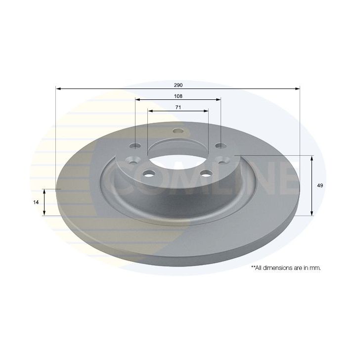 Stabdžių diskas COMLINE ADC1581