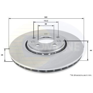 Stabdžių diskas COMLINE ADC1582V