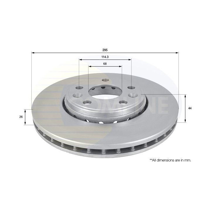 Stabdžių diskas COMLINE ADC1584V