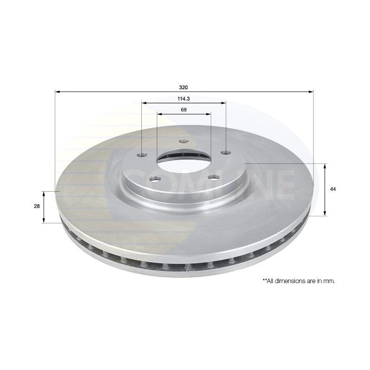 Stabdžių diskas COMLINE ADC1587V