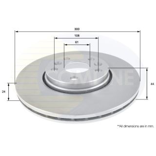 Stabdžių diskas COMLINE ADC1599V