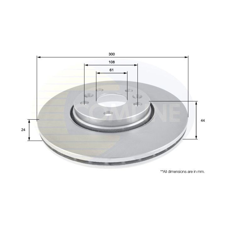Stabdžių diskas COMLINE ADC1599V