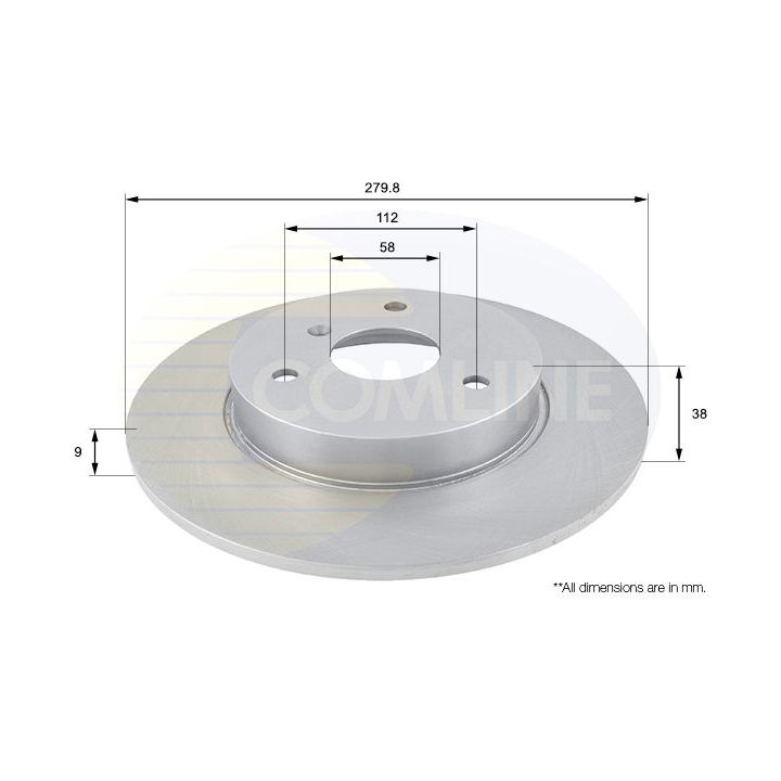 Stabdžių diskas COMLINE ADC1607