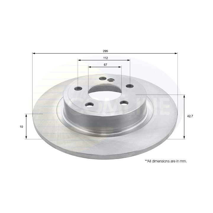 Stabdžių diskas COMLINE ADC1677
