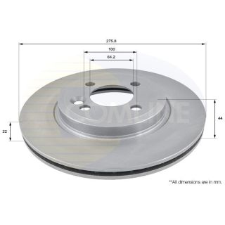 Stabdžių diskas COMLINE ADC1713V