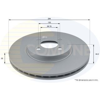 Stabdžių diskas COMLINE ADC1767V