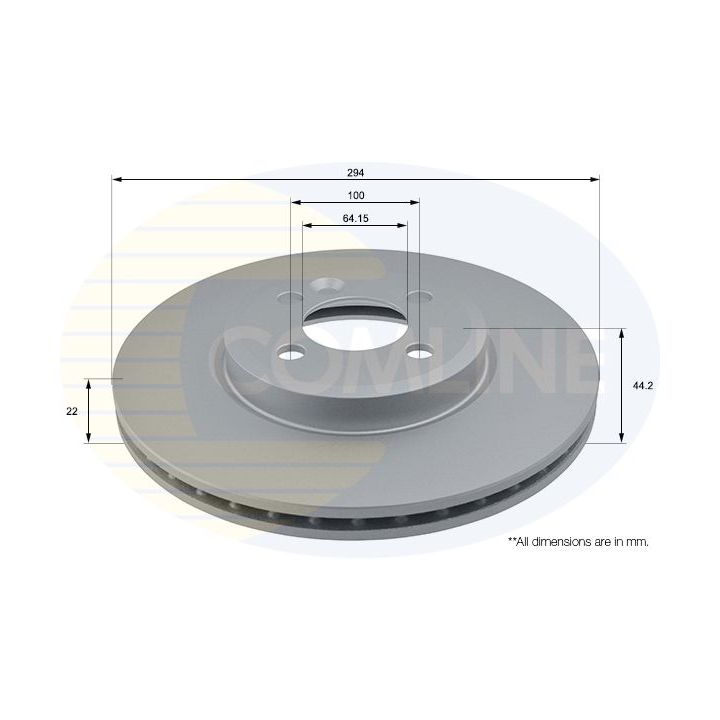 Stabdžių diskas COMLINE ADC1767V