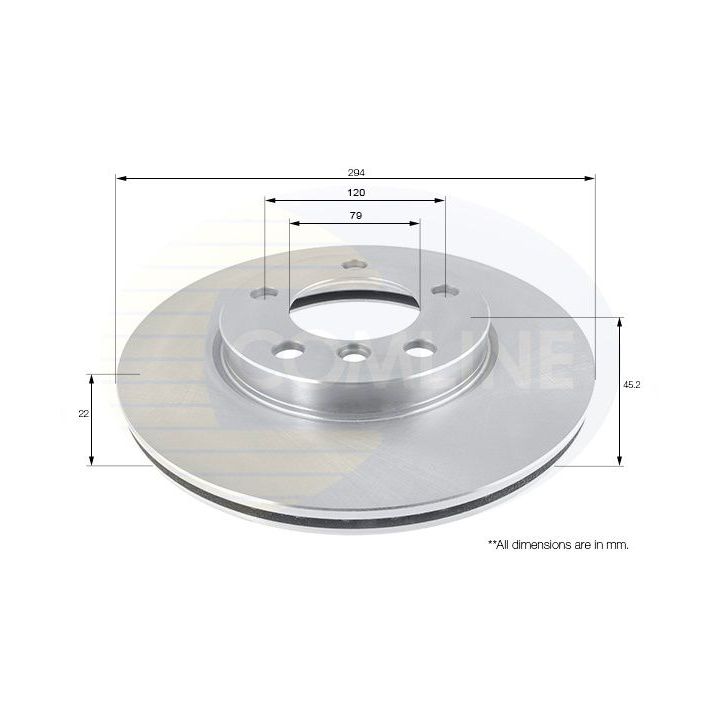 Stabdžių diskas COMLINE ADC1775V