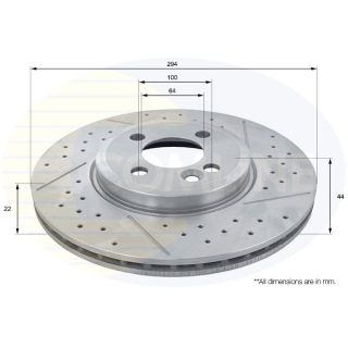 Stabdžių diskas COMLINE ADC1787V