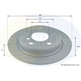 Stabdžių diskas COMLINE ADC1789