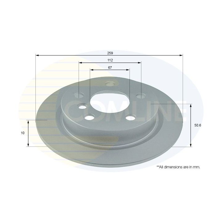Stabdžių diskas COMLINE ADC1789