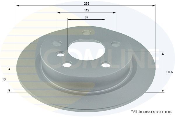 Stabdžių diskas COMLINE ADC1789