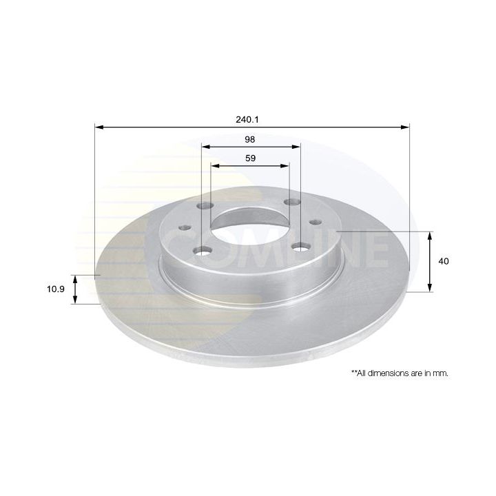 Stabdžių diskas COMLINE ADC1801