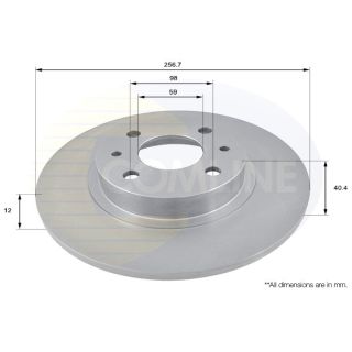 Stabdžių diskas COMLINE ADC1802
