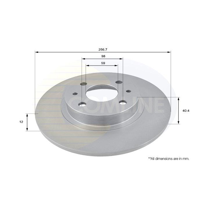 Stabdžių diskas COMLINE ADC1802
