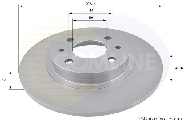 Stabdžių diskas COMLINE ADC1802