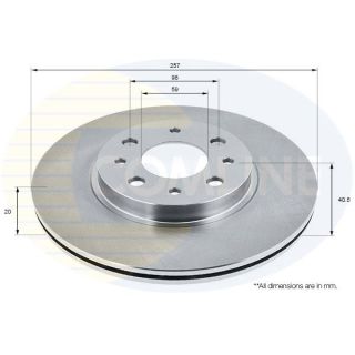 Stabdžių diskas COMLINE ADC1803V