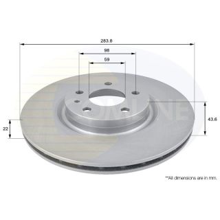 Stabdžių diskas COMLINE ADC1805V