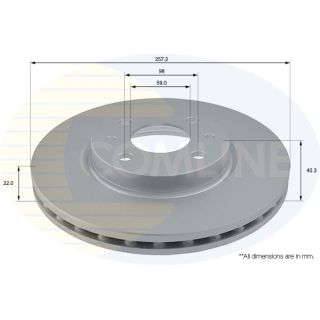 Stabdžių diskas COMLINE ADC1808V