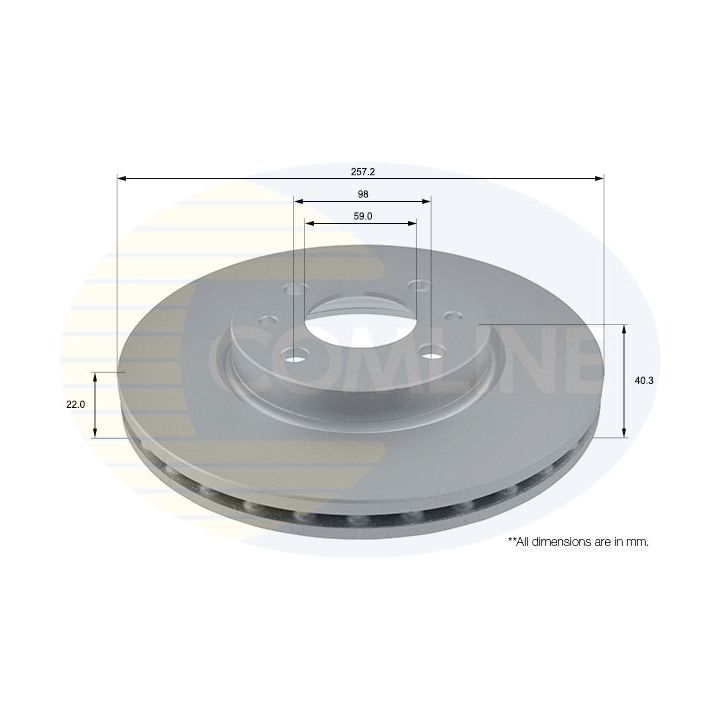 Stabdžių diskas COMLINE ADC1808V