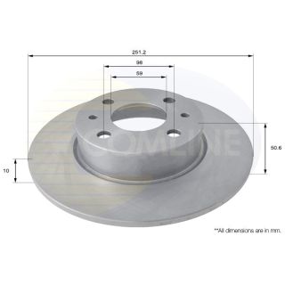 Stabdžių diskas COMLINE ADC1809