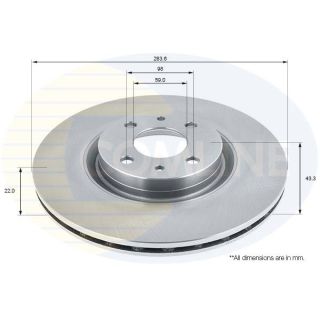 Stabdžių diskas COMLINE ADC1811V