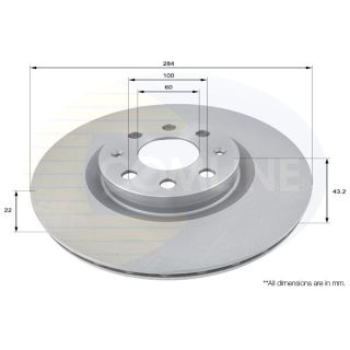 Stabdžių diskas COMLINE ADC1819V
