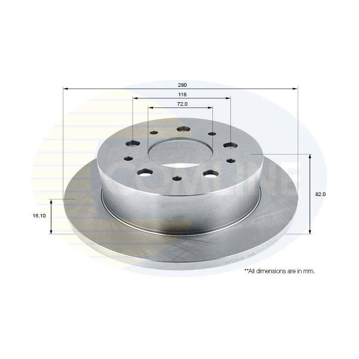 Stabdžių diskas COMLINE ADC1822
