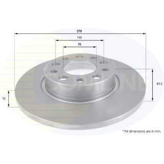 Stabdžių diskas COMLINE ADC1825