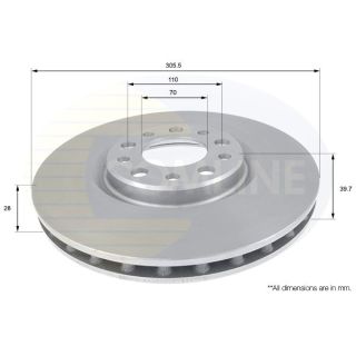 Stabdžių diskas COMLINE ADC1828V