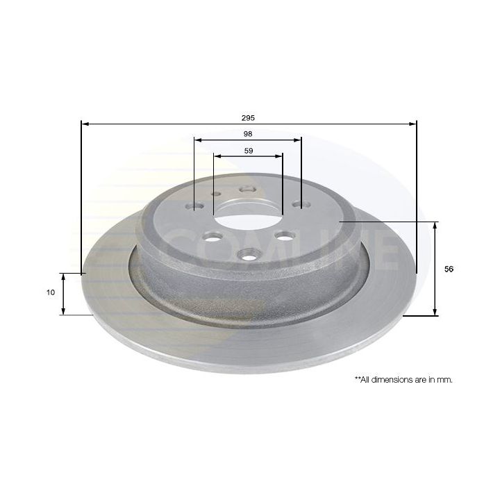 Stabdžių diskas COMLINE ADC1829