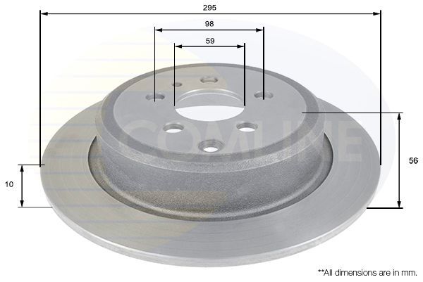 Stabdžių diskas COMLINE ADC1829