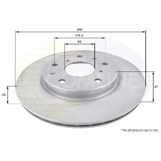 Stabdžių diskas COMLINE ADC1830V