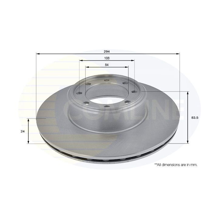 Stabdžių diskas COMLINE ADC1841V
