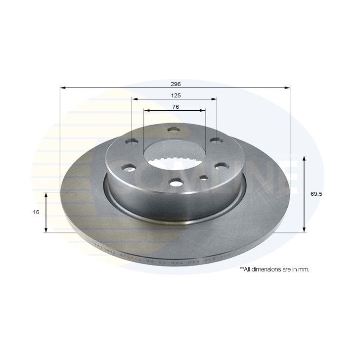 Stabdžių diskas COMLINE ADC1842