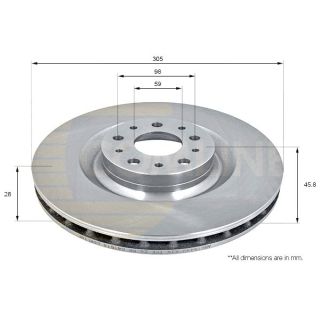 Stabdžių diskas COMLINE ADC1844V