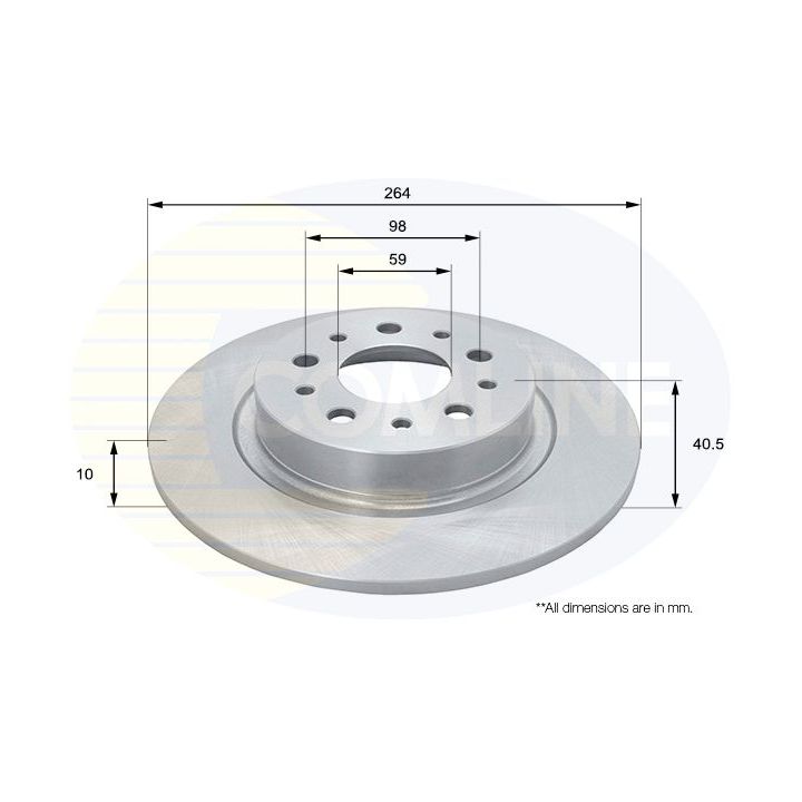 Stabdžių diskas COMLINE ADC1850